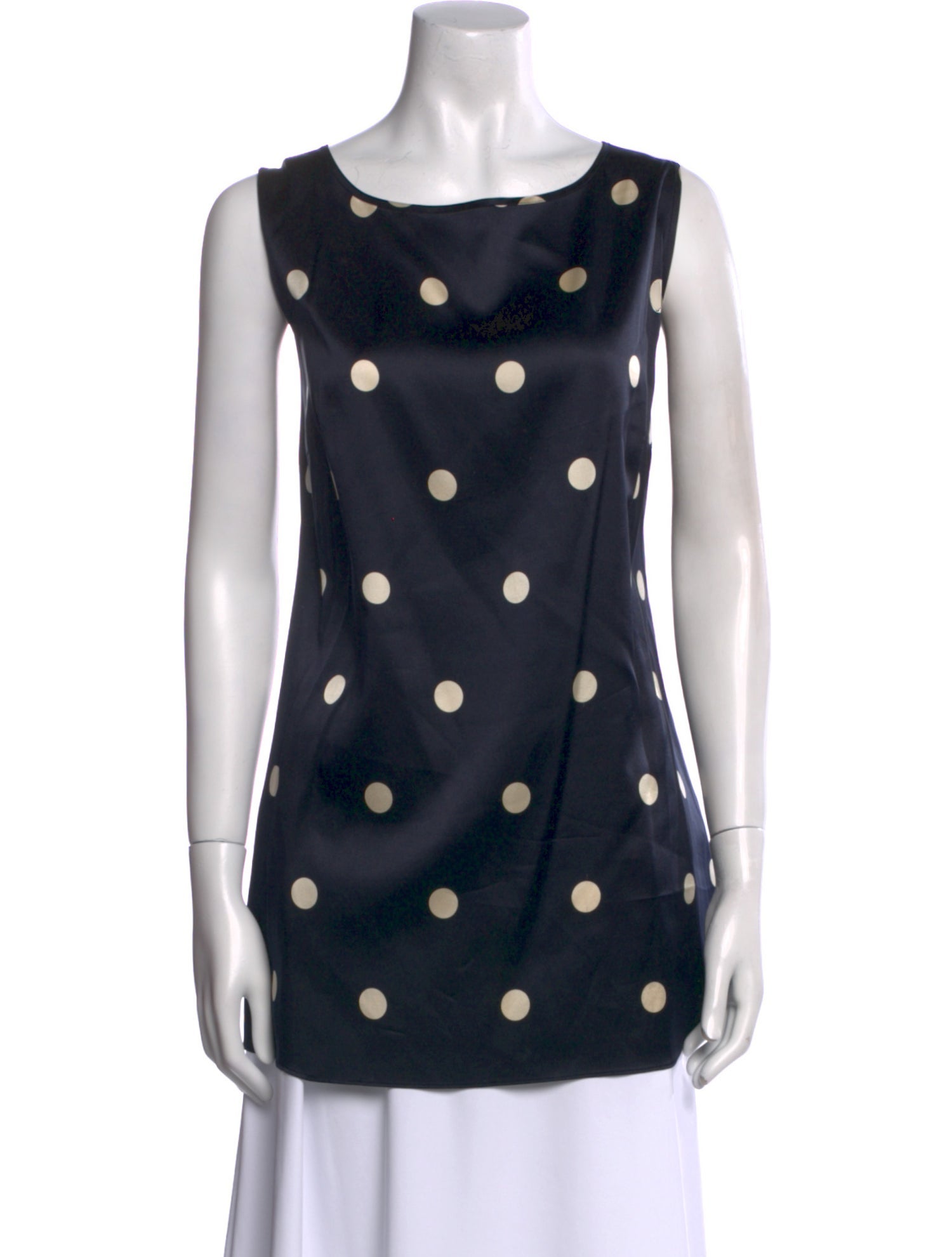Marina Rinaldi Silk Polka Dot Print Tunic