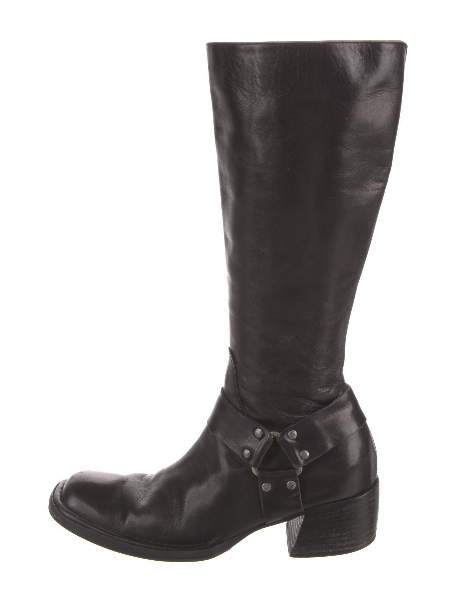 Marina Rinaldi Leather Animal Print Riding Boots