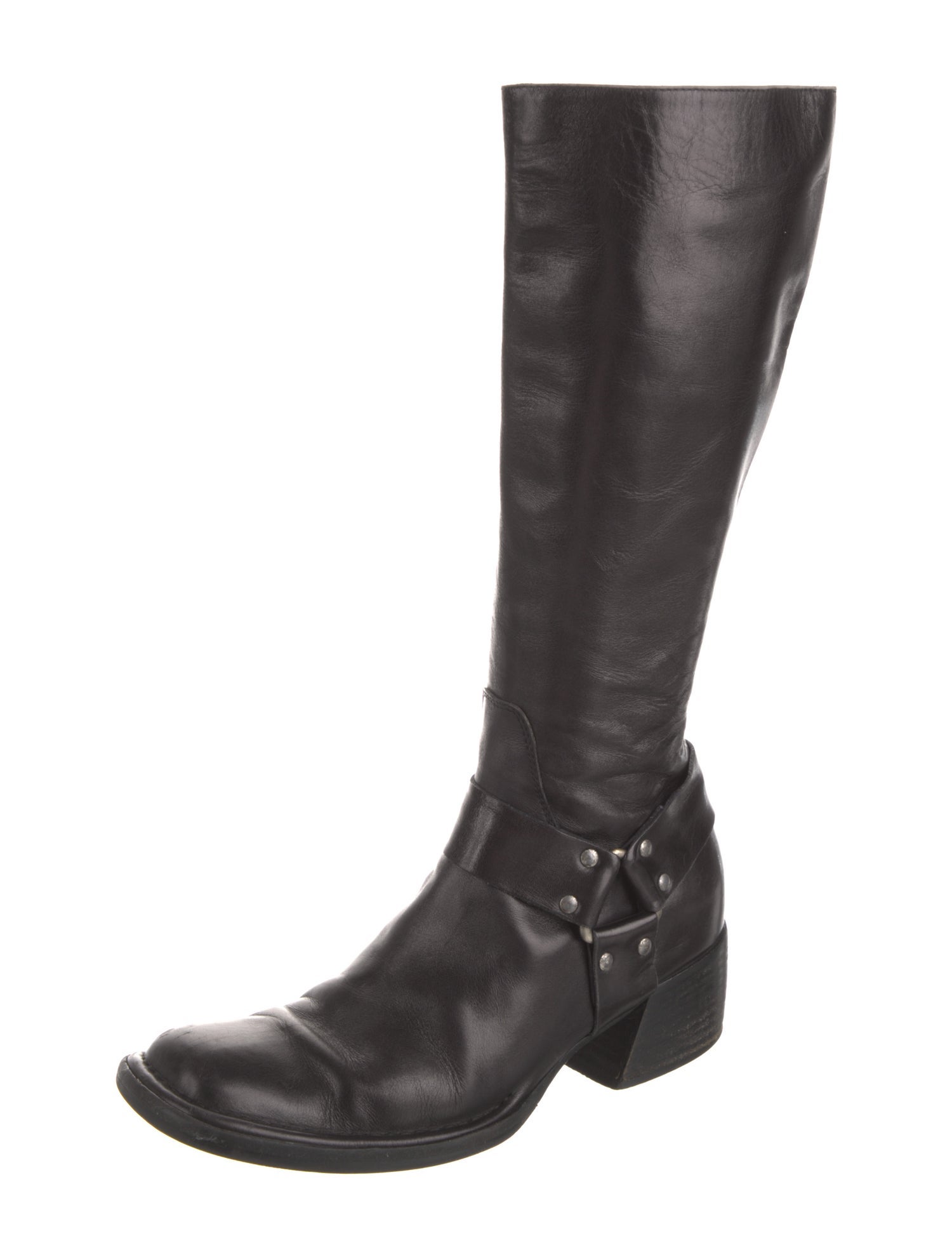 Marina Rinaldi Leather Animal Print Riding Boots