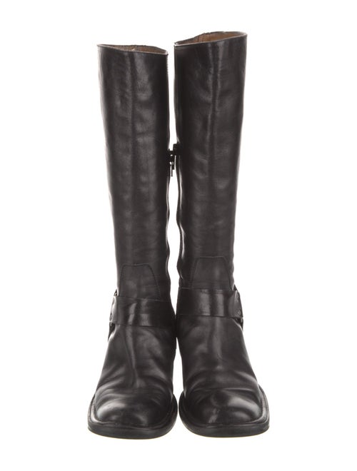Marina Rinaldi Leather Animal Print Riding Boots