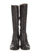Marina Rinaldi Leather Animal Print Riding Boots