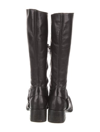Marina Rinaldi Leather Animal Print Riding Boots