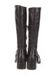 Marina Rinaldi Leather Animal Print Riding Boots