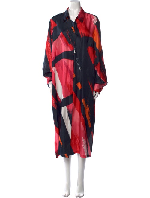 Marina Rinaldi Silk Midi Length Dress