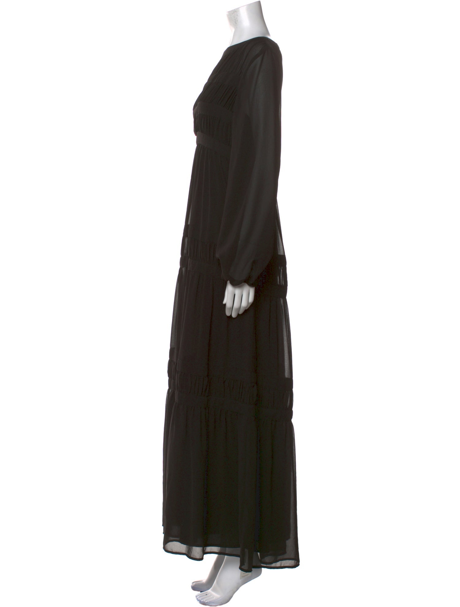 Marina Rinaldi Bateau Neckline Long Dress