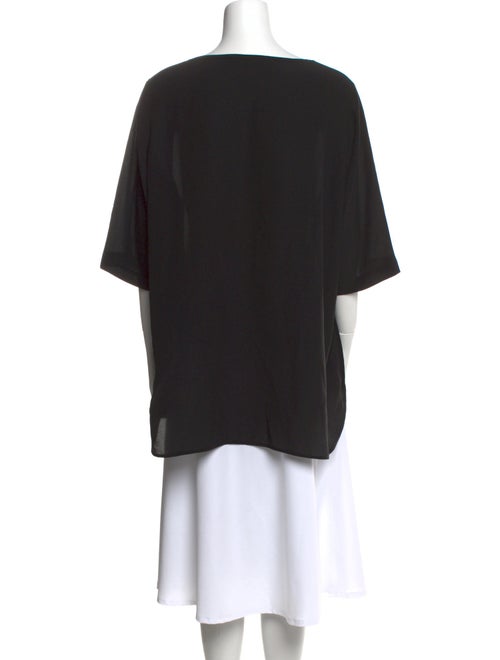 Marina Rinaldi Silk Scoop Neck T-Shirt