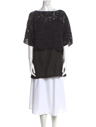 Marina Rinaldi Linen Lace Pattern Tunic