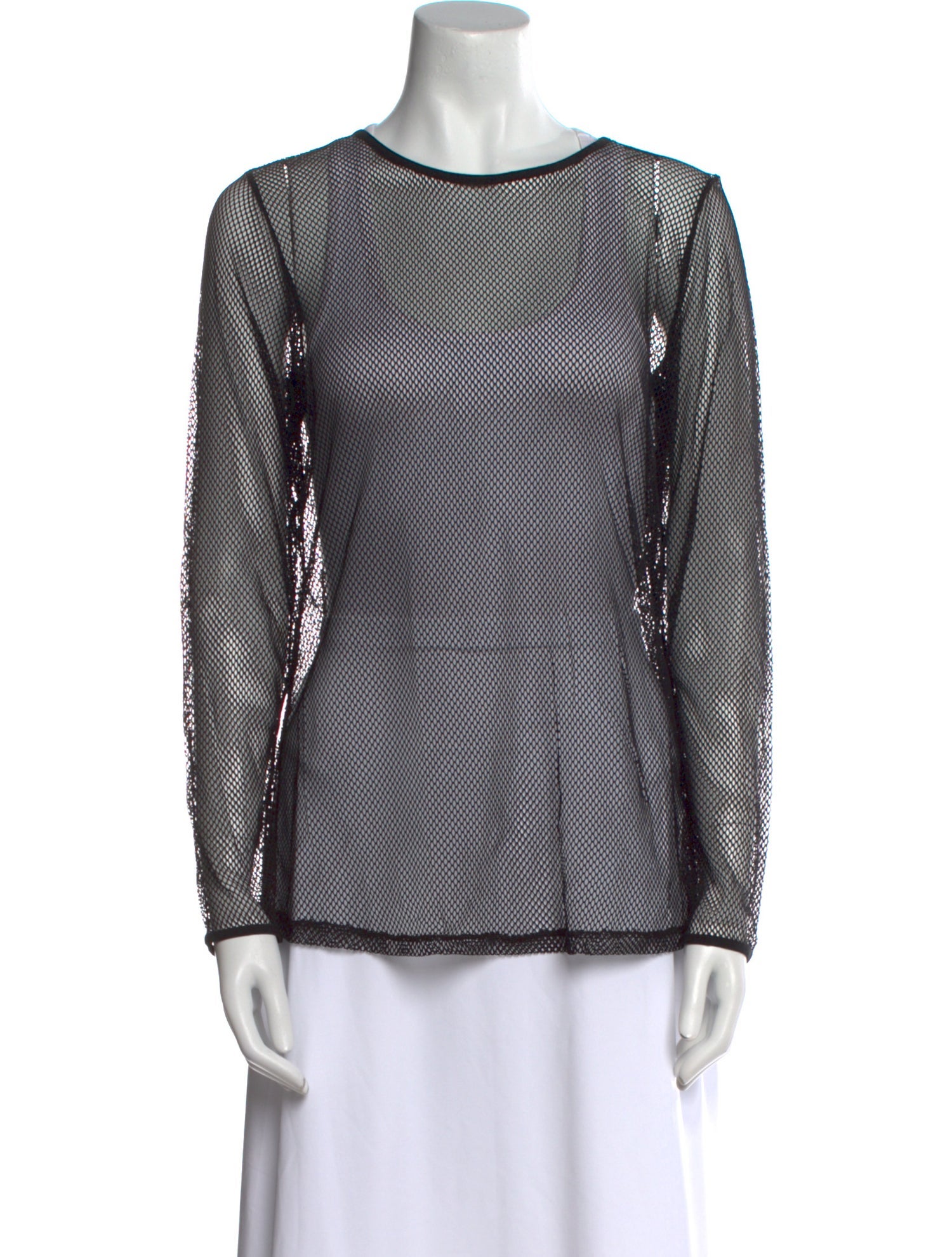 Marina Rinaldi Striped Bateau Neckline Blouse