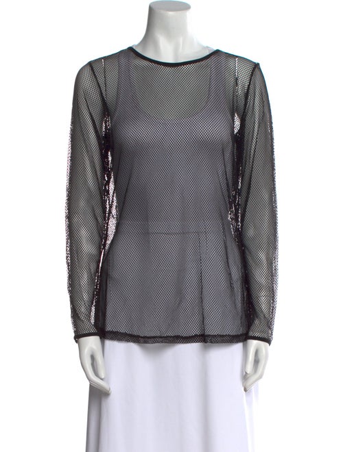 Marina Rinaldi Striped Bateau Neckline Blouse