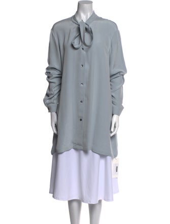 Marina Rinaldi Silk Tie Neck Tunic