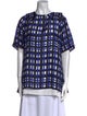 Marina Rinaldi Plaid Print Crew Neck T-Shirt