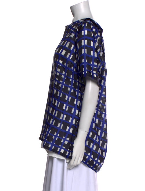 Marina Rinaldi Plaid Print Crew Neck T-Shirt