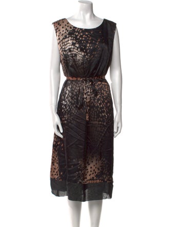 Marina Rinaldi Silk Midi Length Dress