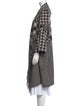 Marina Rinaldi Houndstooth Print Open Front Sweater