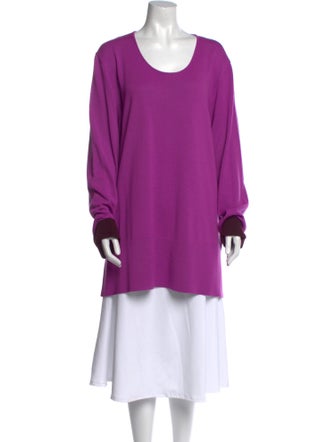 Marina Rinaldi Scoop Neck Long Sleeve Tunic