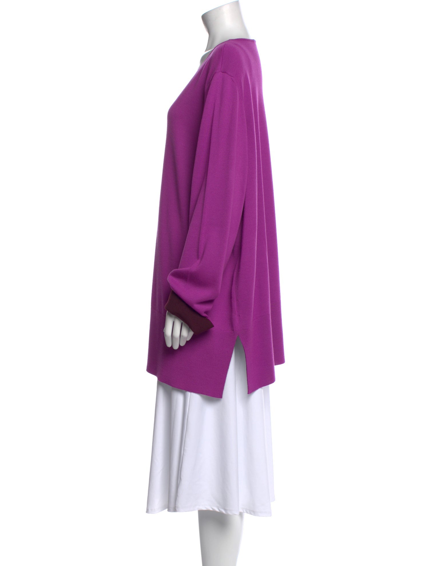 Marina Rinaldi Scoop Neck Long Sleeve Tunic