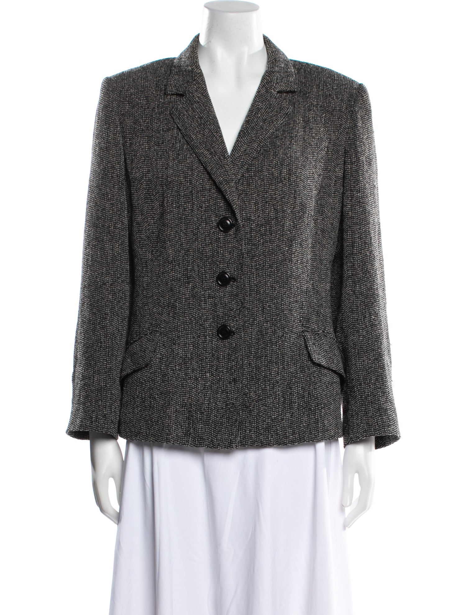 Marina Rinaldi Virgin Wool Printed Blazer