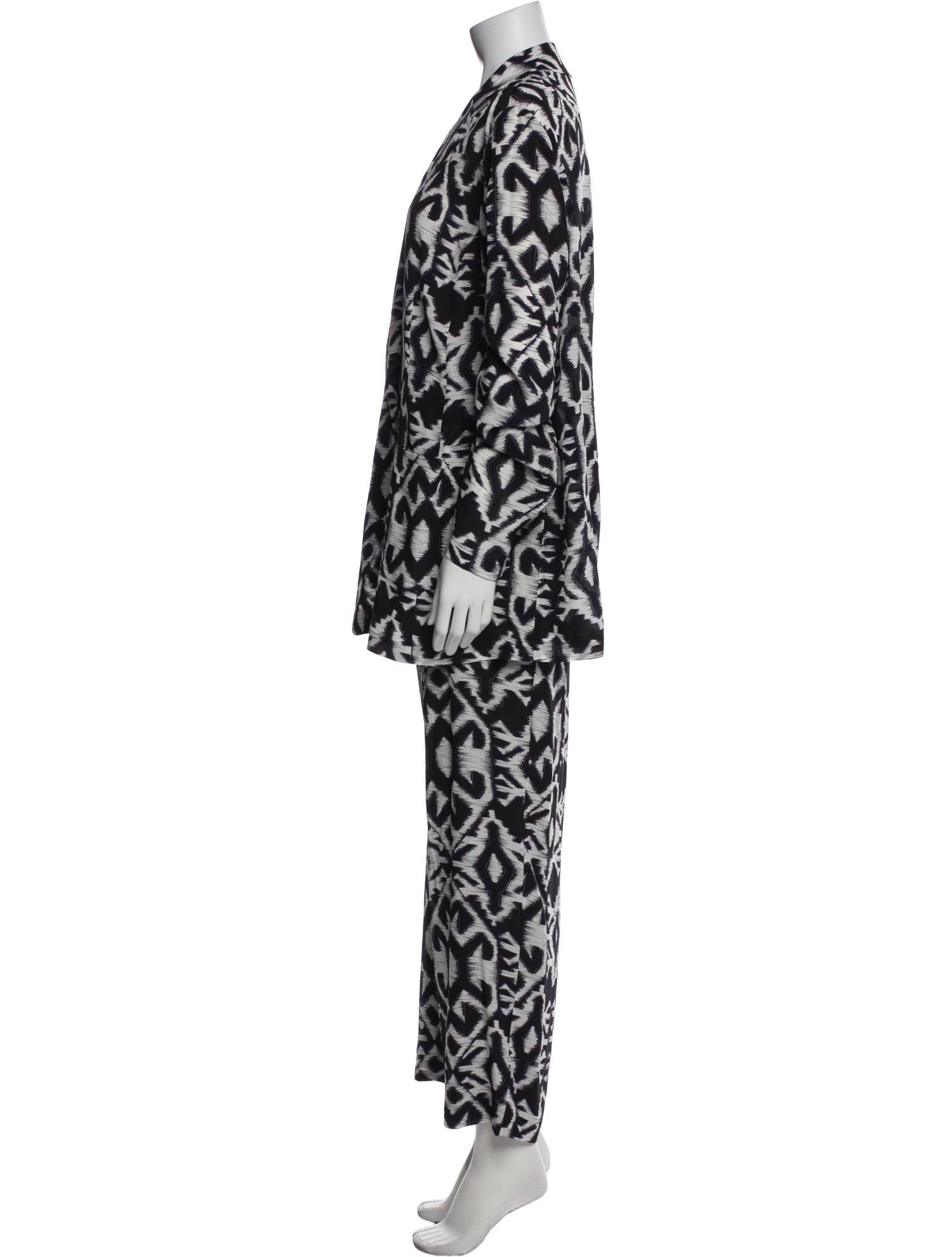 Marina Rinaldi Silk Printed Pant Set w/ Tags