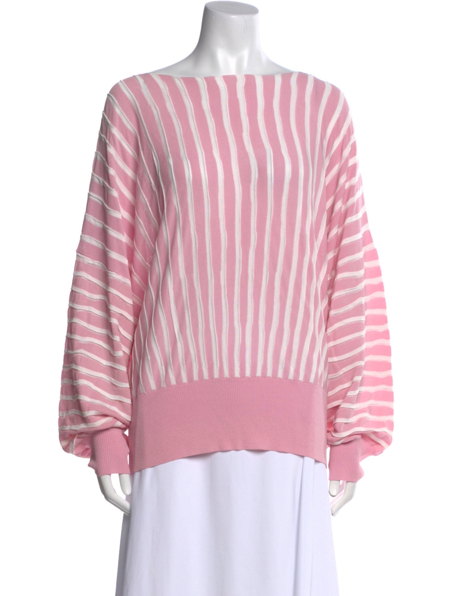 Marina Rinaldi Silk Striped Blouse w/ Tags