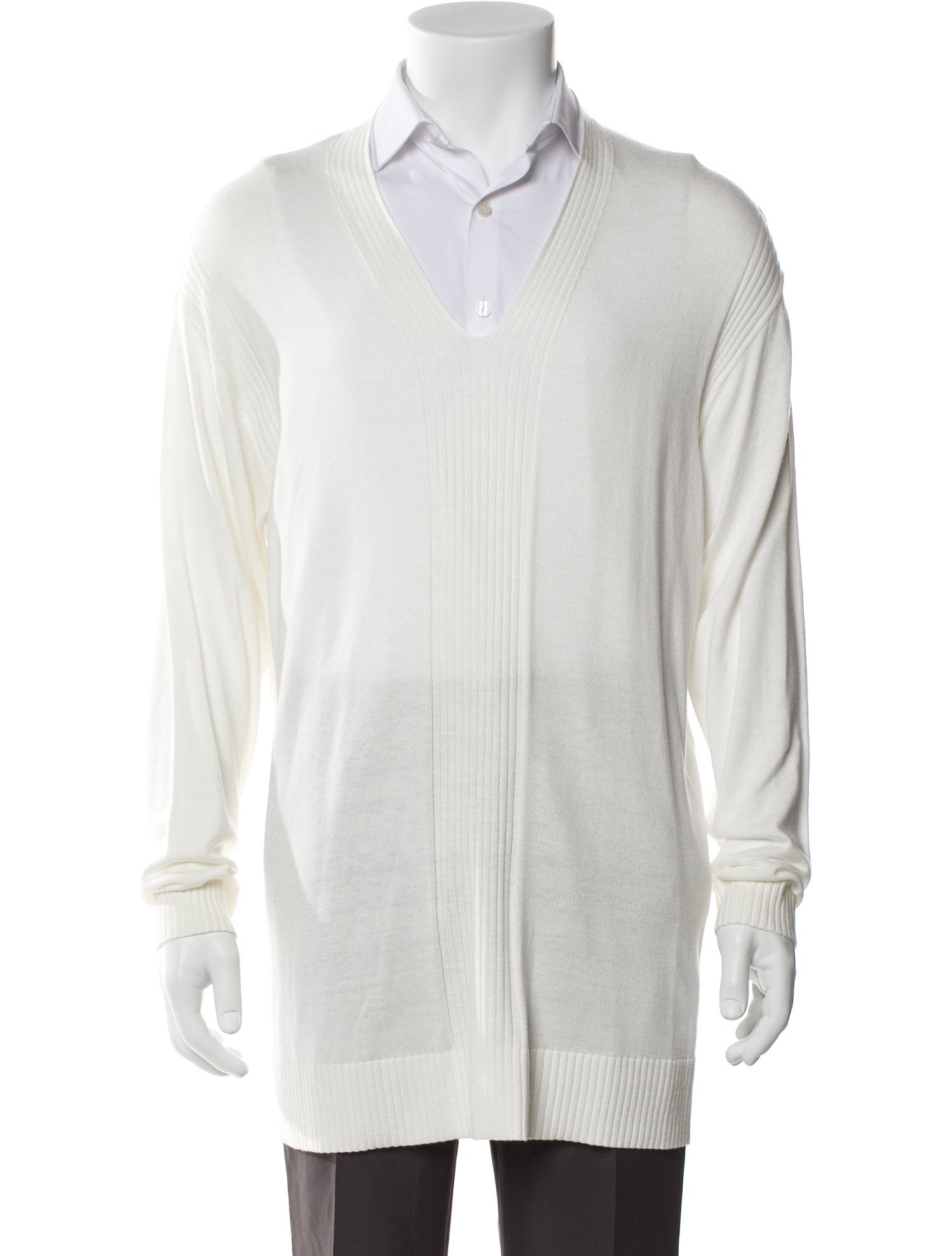 Marina Rinaldi V-Neck Long Sleeve Pullover