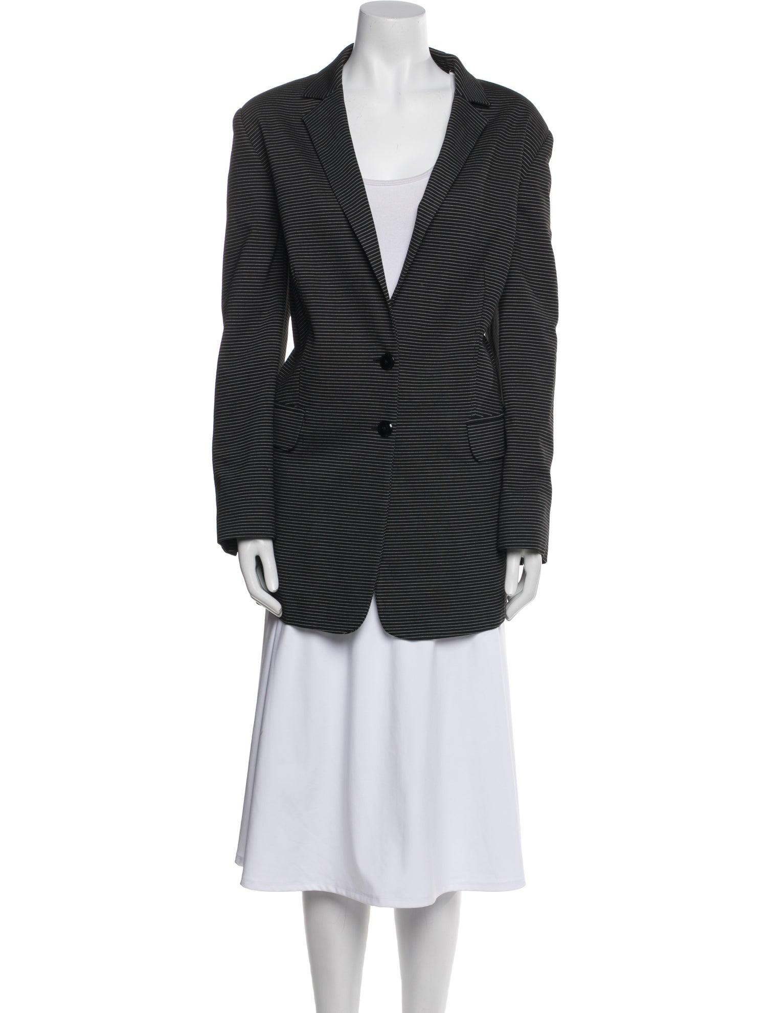 Marina Rinaldi Striped Blazer