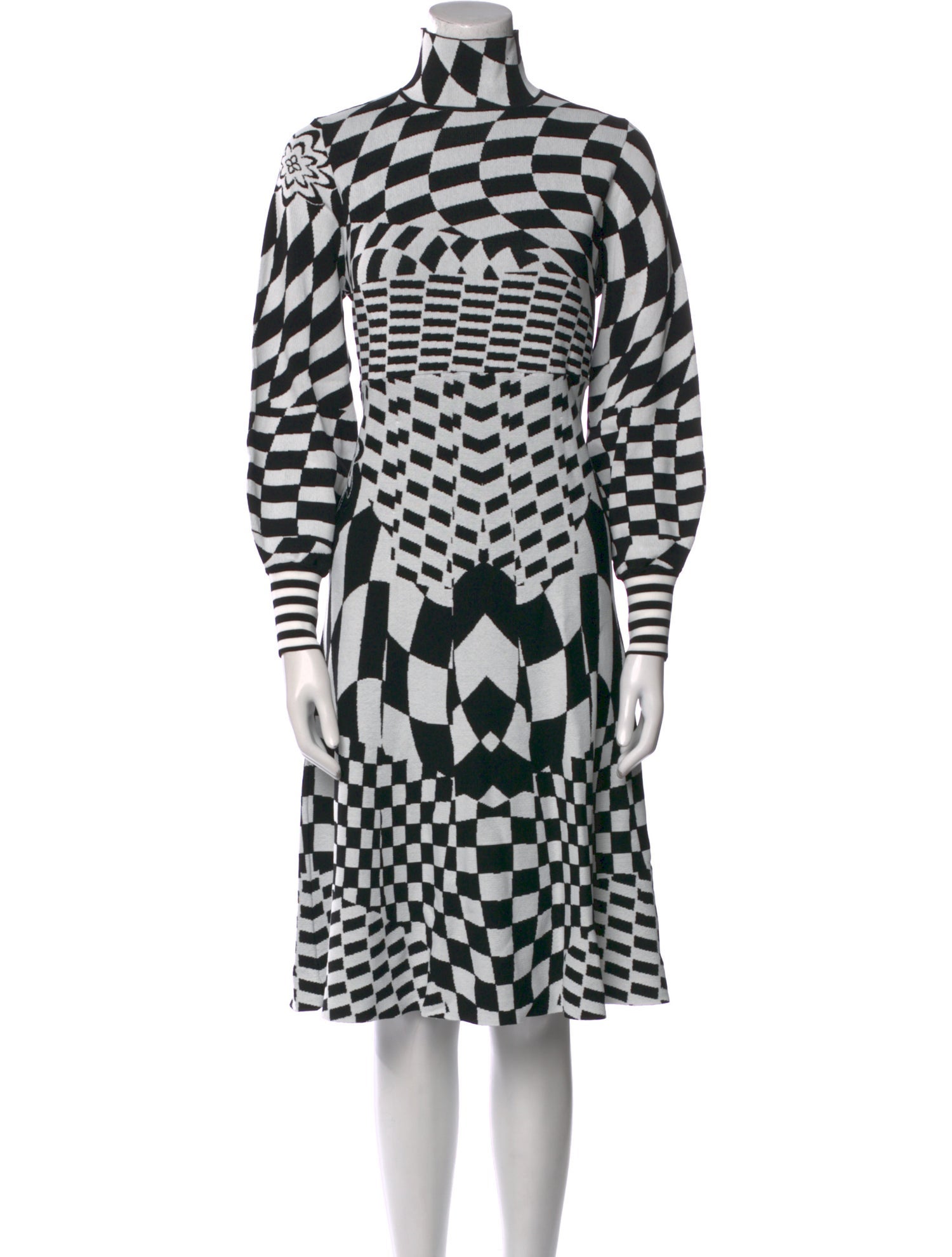 Marina Rinaldi Printed Knee-Length Dress