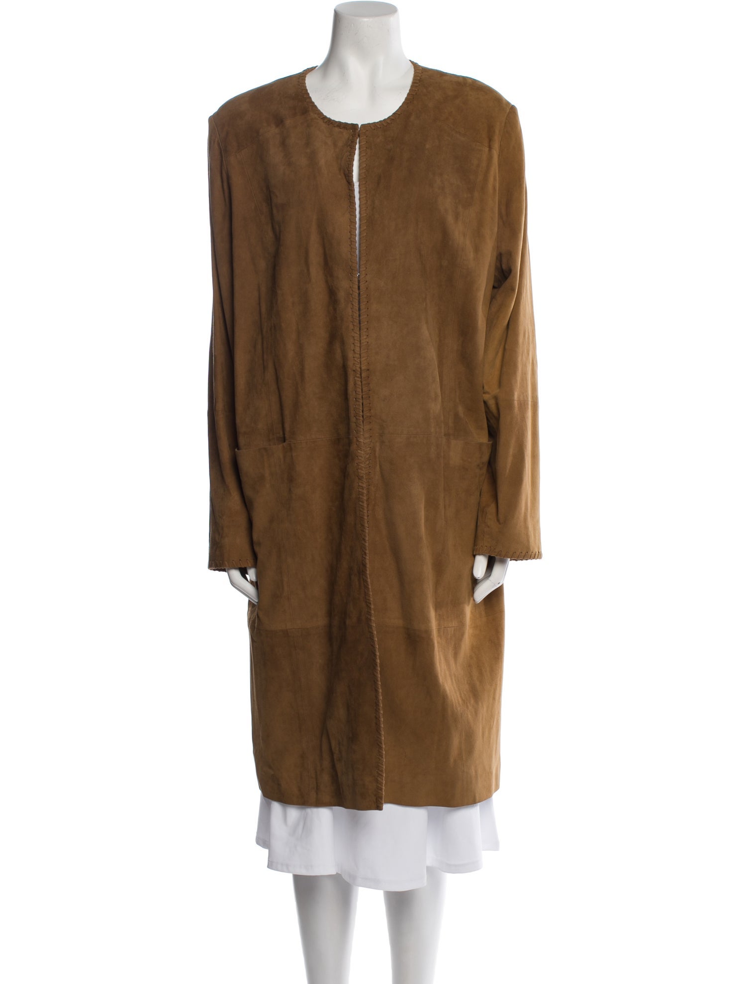 Marina Rinaldi Suede Faux Fur Coat