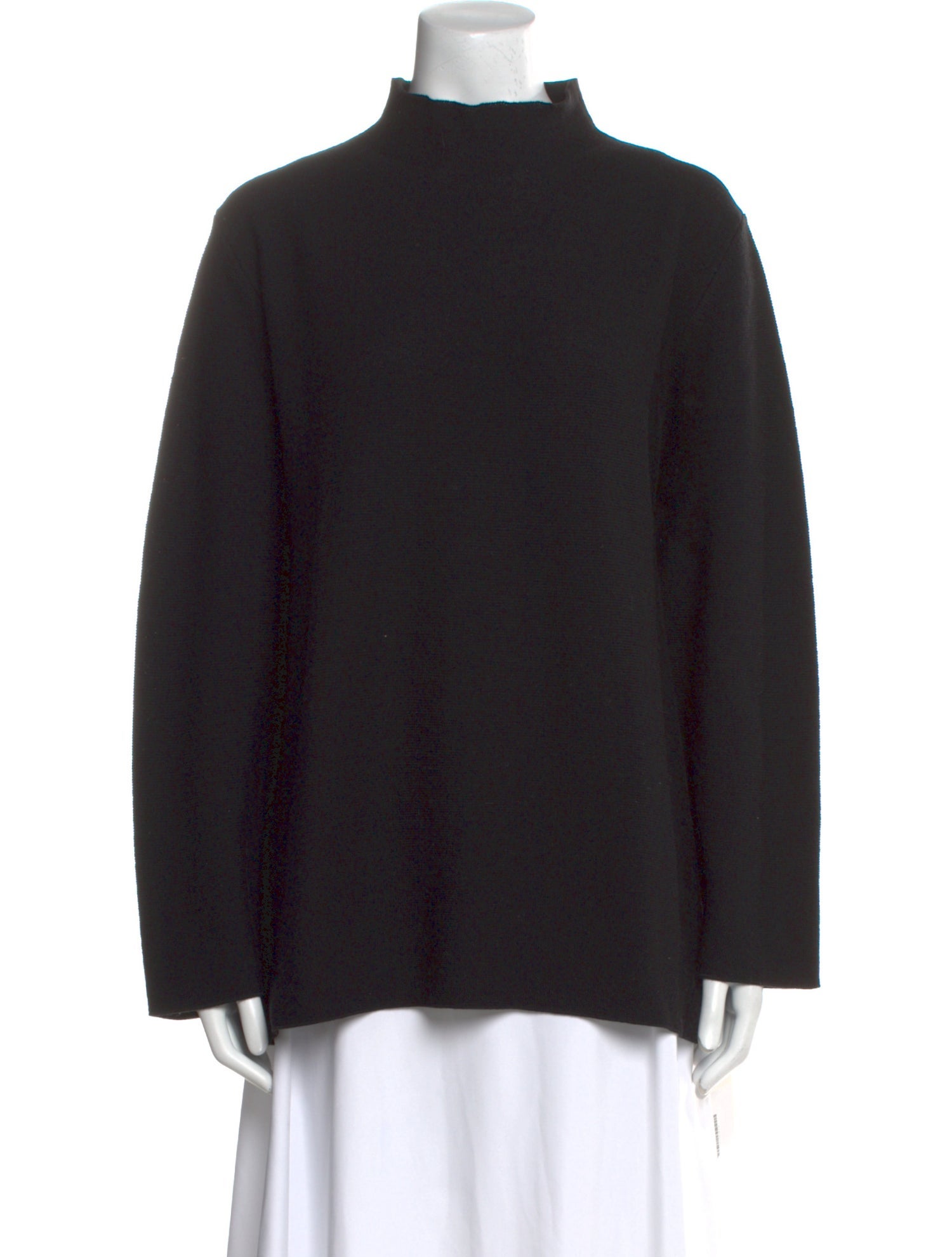 Marina Rinaldi Virgin Wool Mock Neck Sweater