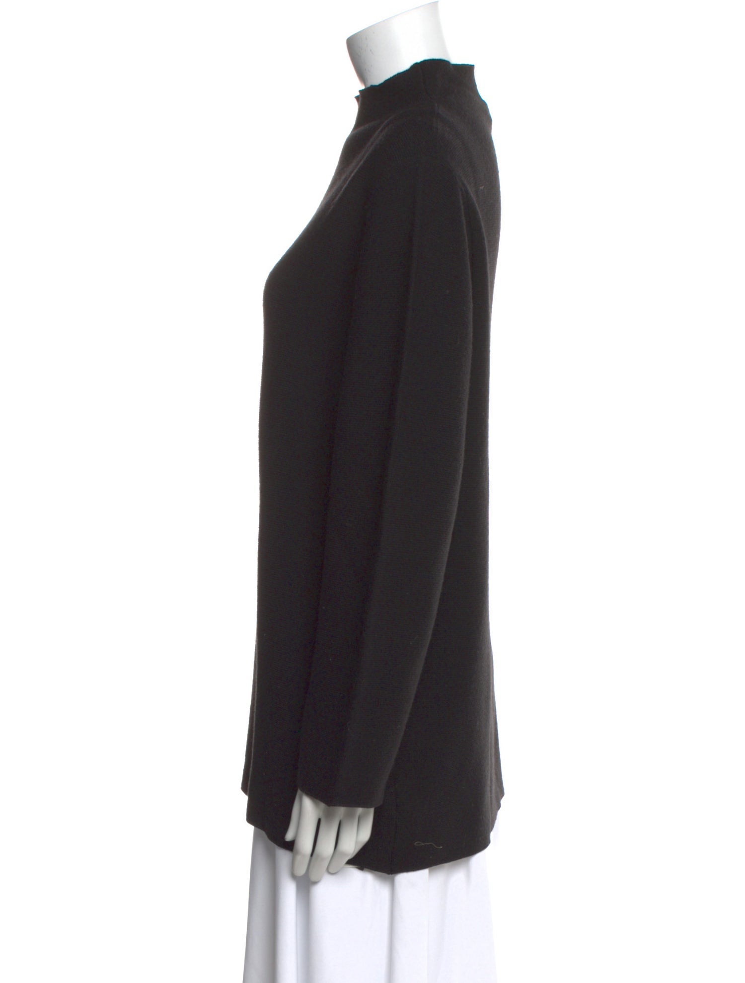 Marina Rinaldi Virgin Wool Mock Neck Sweater