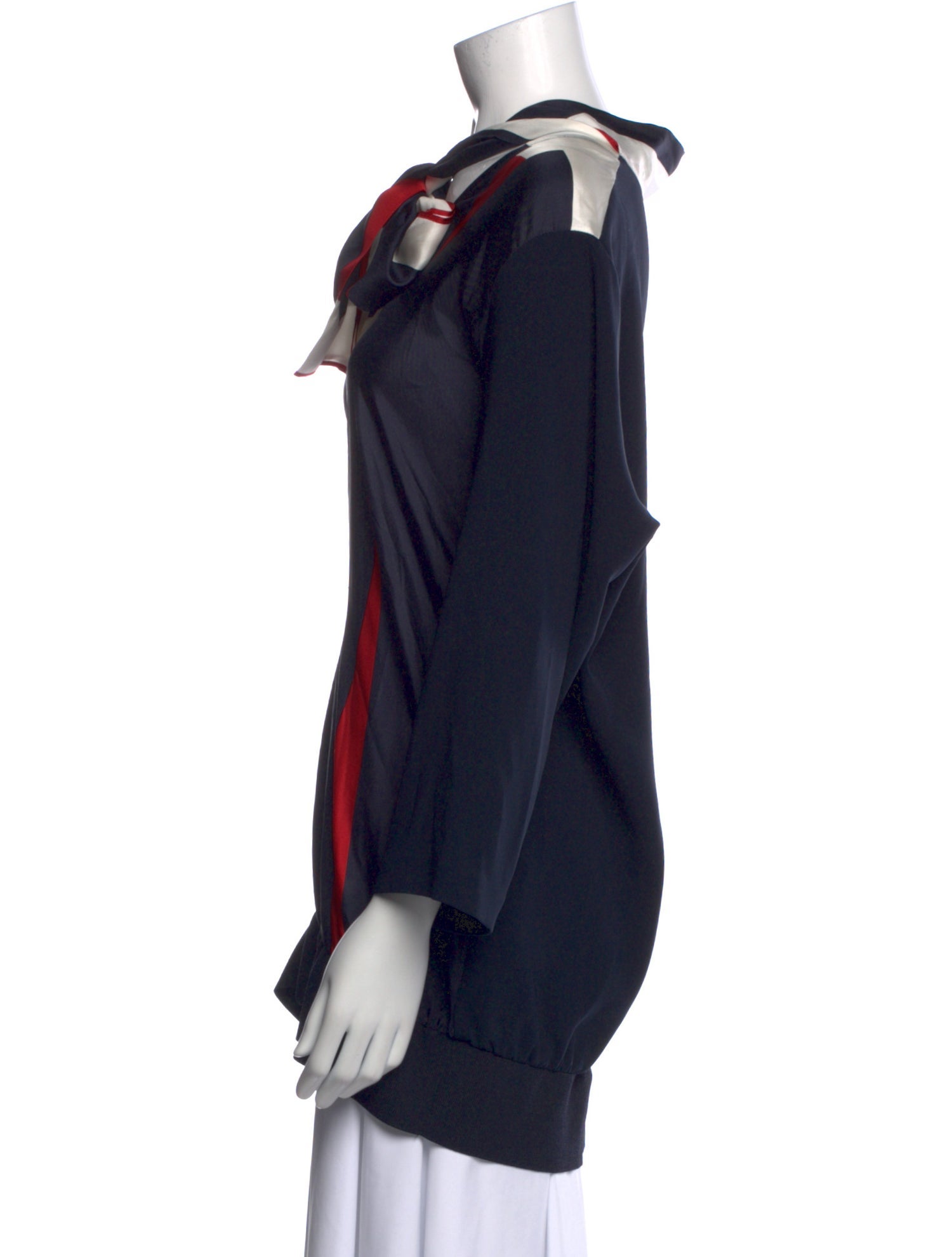 Marina Rinaldi Printed Mock Neck Sweatshirt