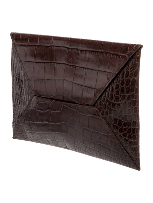 Marlowe Embossed Leather Clutch