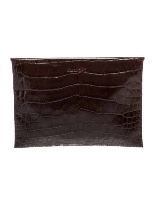 Marlowe Embossed Leather Clutch