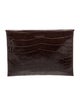 Marlowe Embossed Leather Clutch