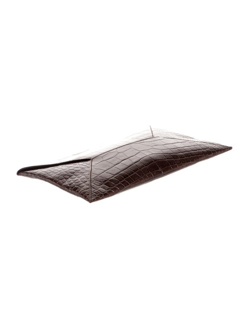 Marlowe Embossed Leather Clutch