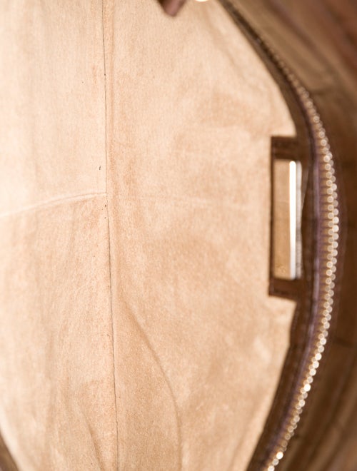 Marlowe Embossed Leather Clutch