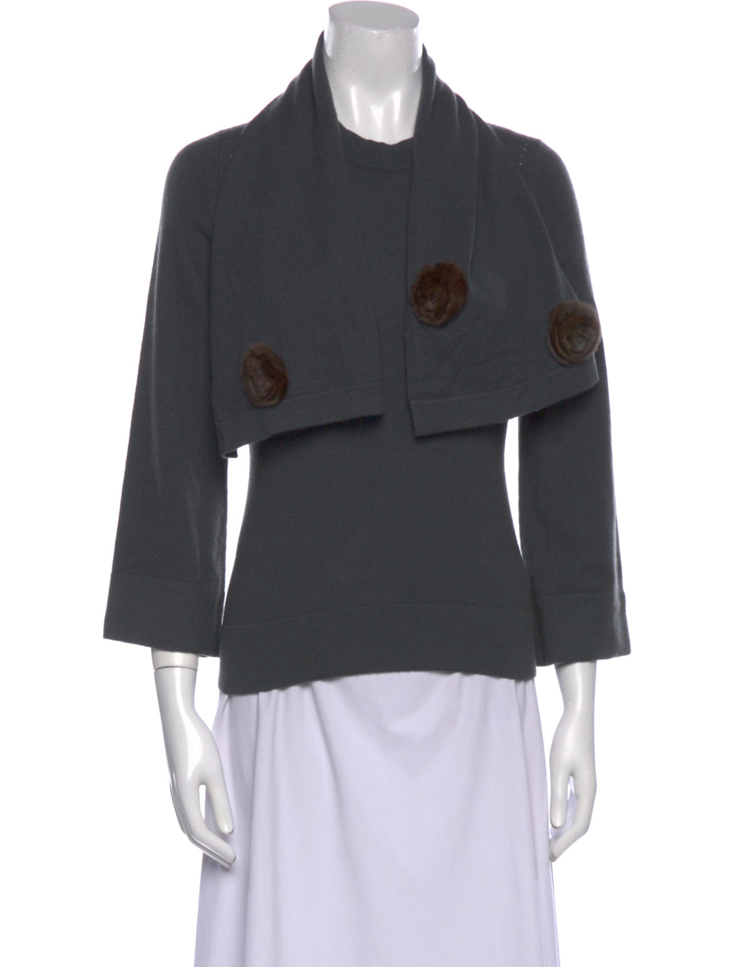 Marlowe Cashmere Mock Neck Sweater