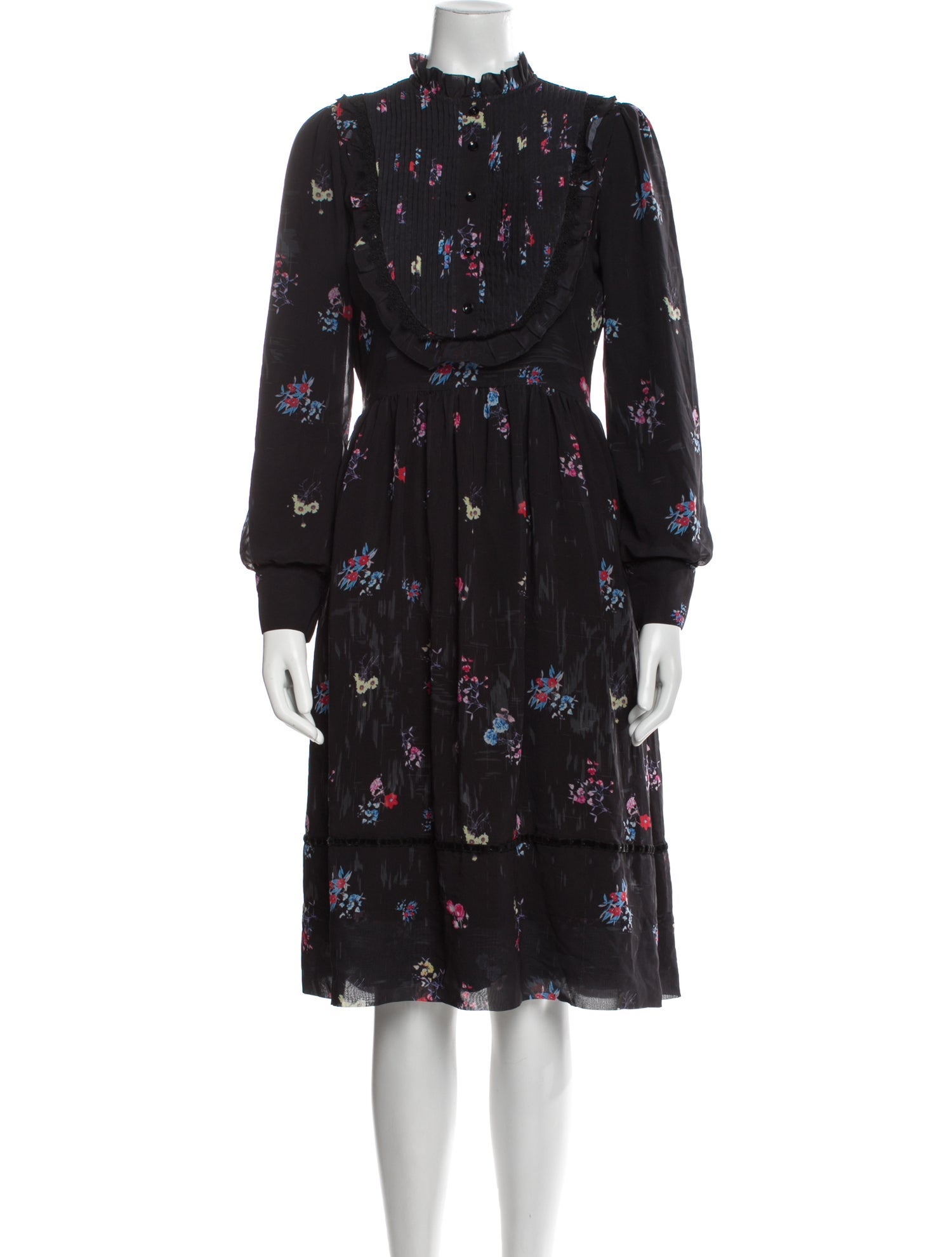 Marlowe Floral Print Knee-Length Dress