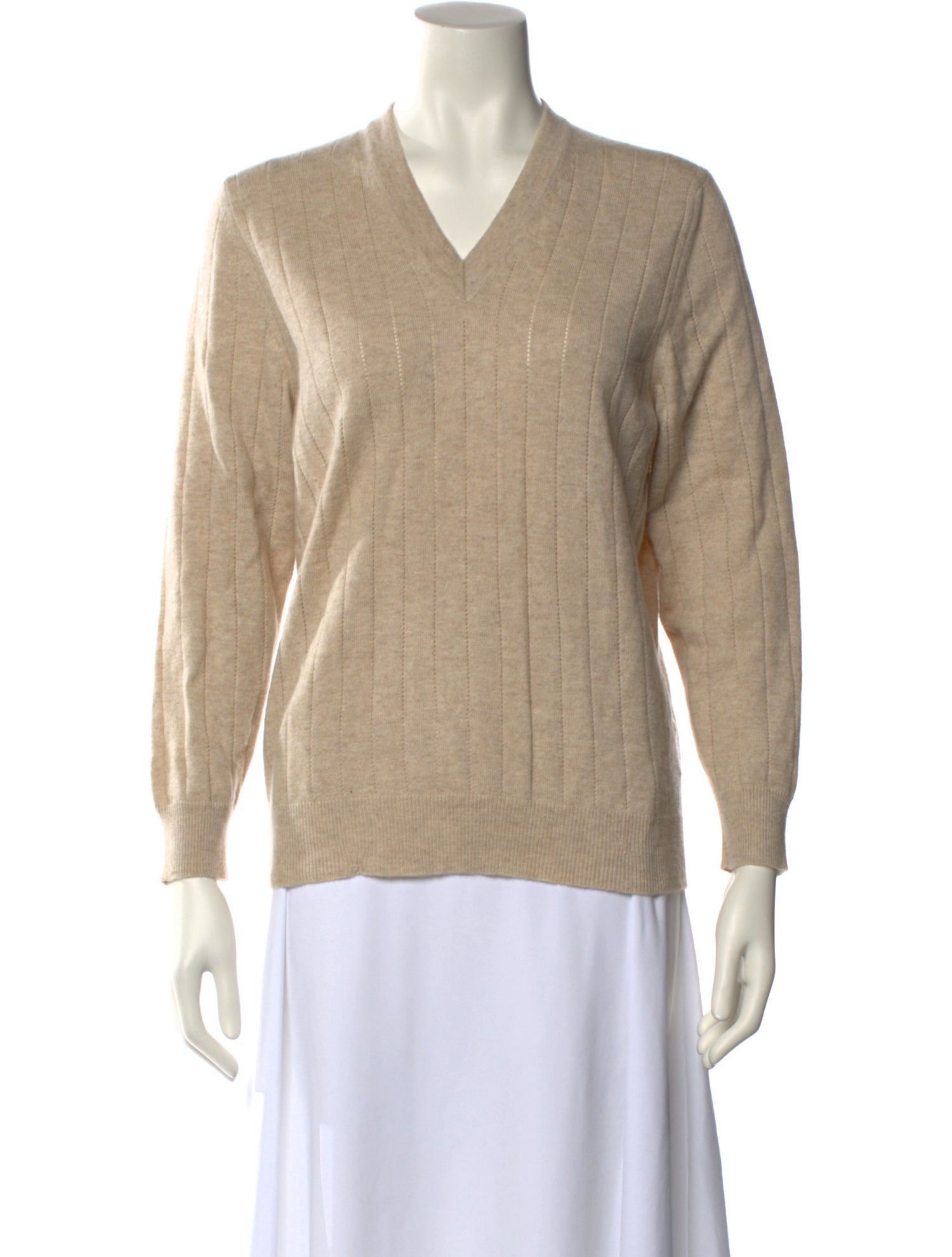 Marlowe Cashmere V-Neck Sweater