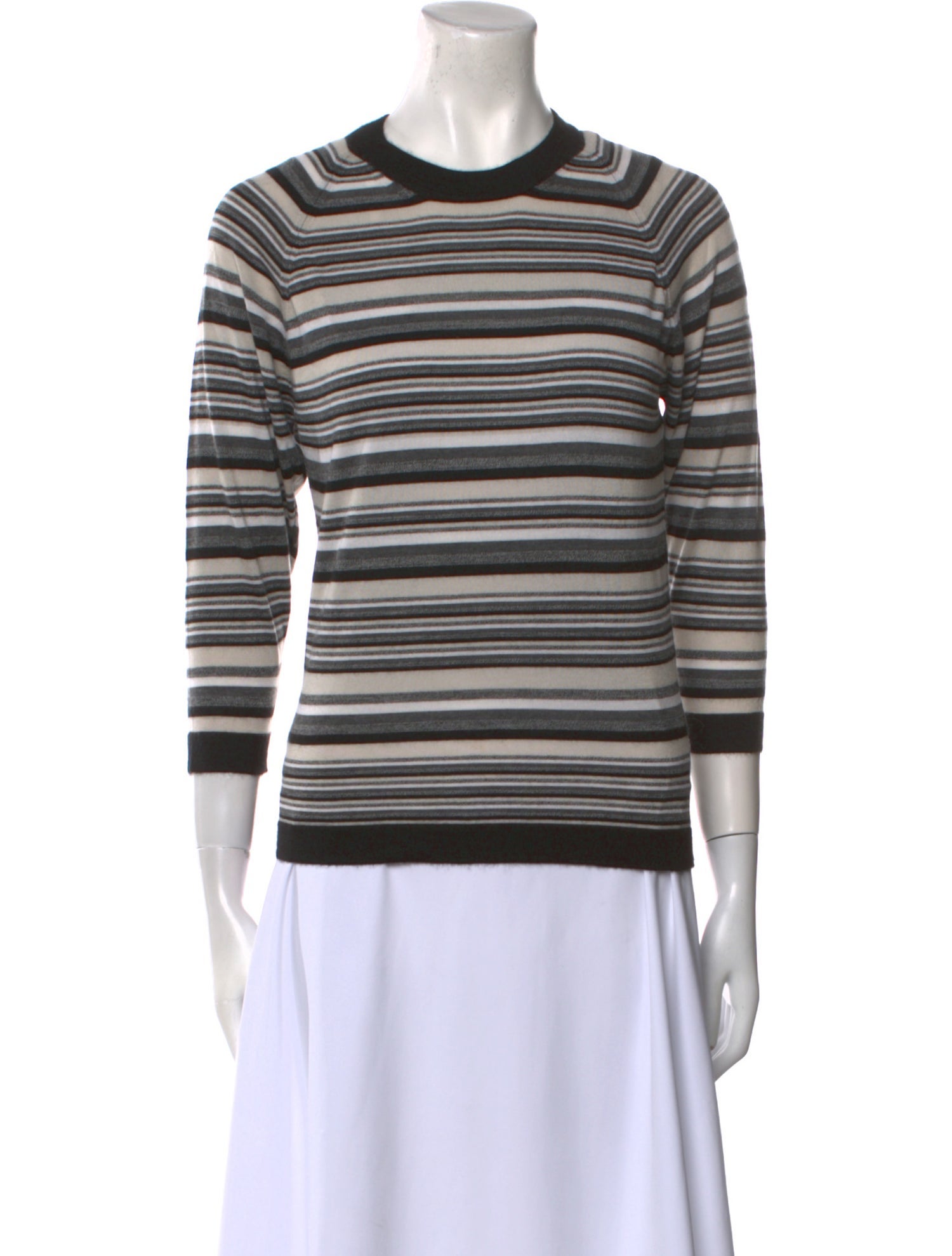 Marlowe Cashmere Striped Sweater
