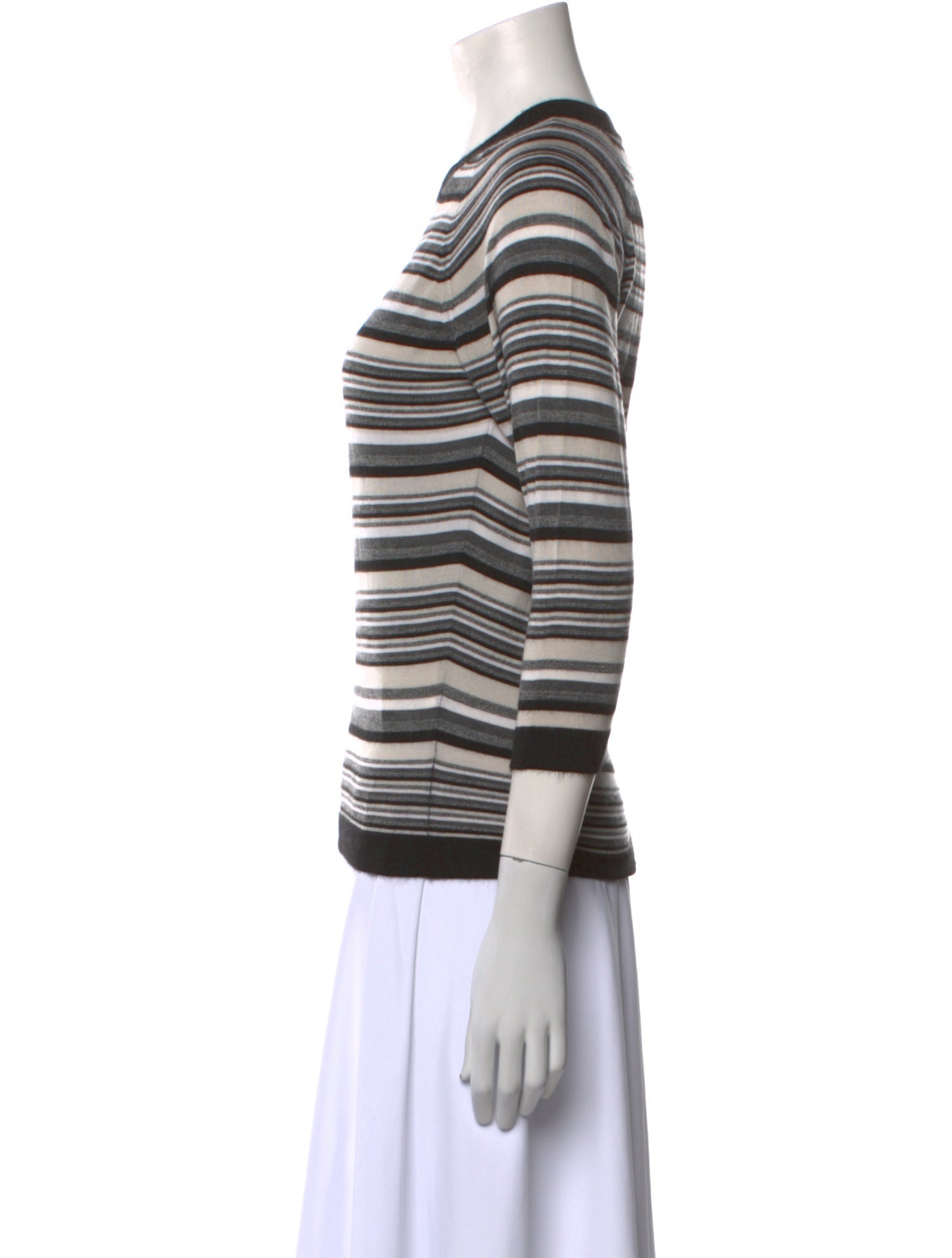 Marlowe Cashmere Striped Sweater