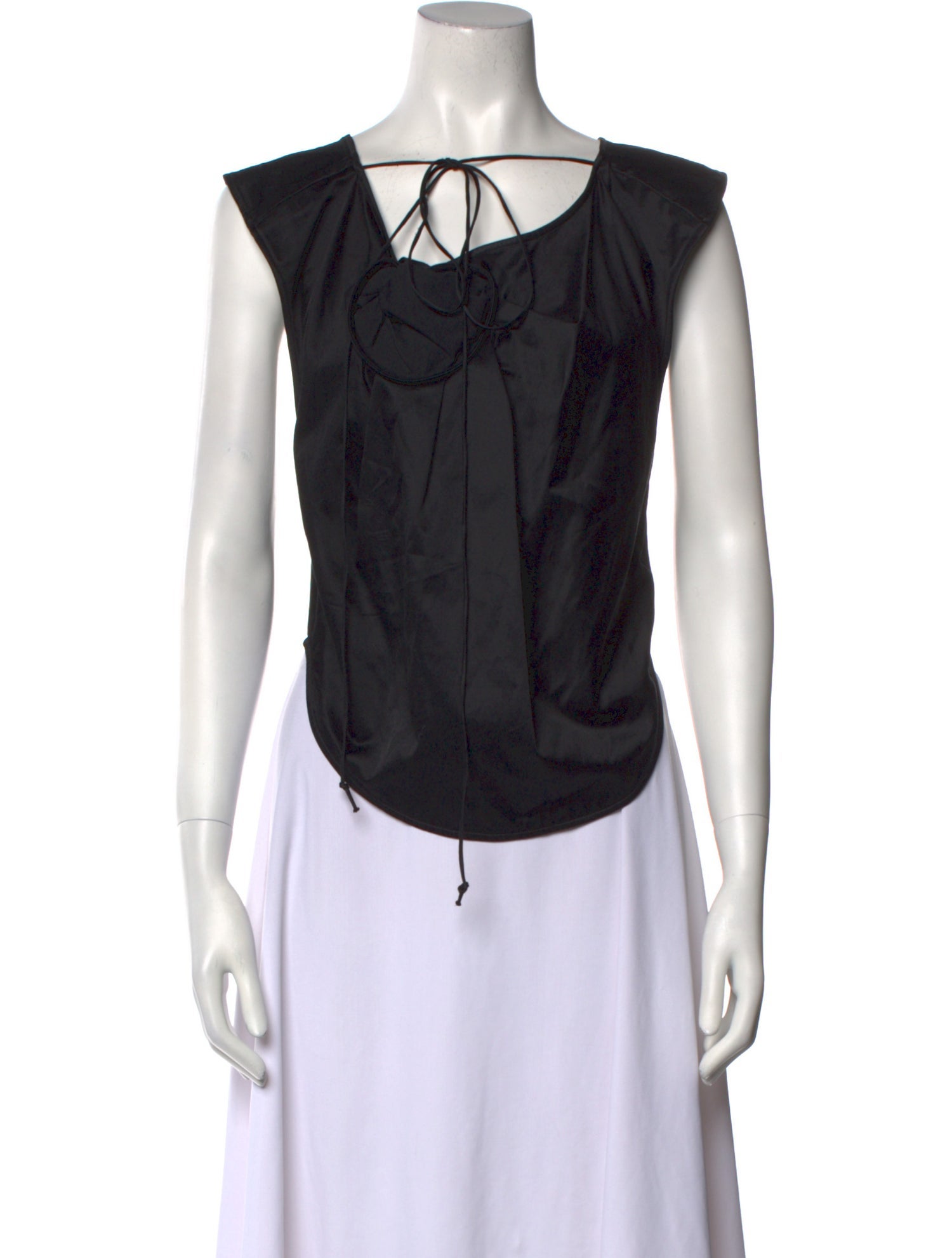 Martin Martin Square Neckline Sleeveless Top