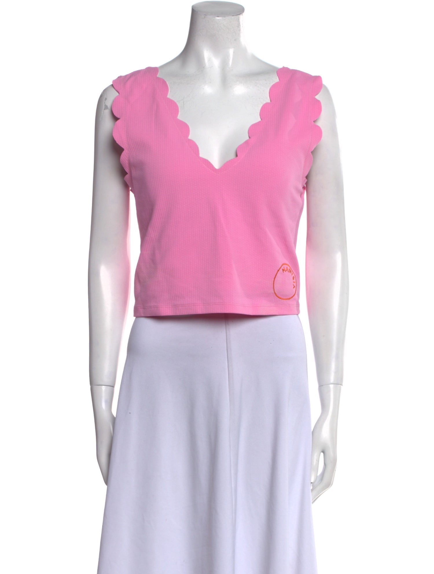 Marysia Sport V-Neck Sleeveless Crop Top