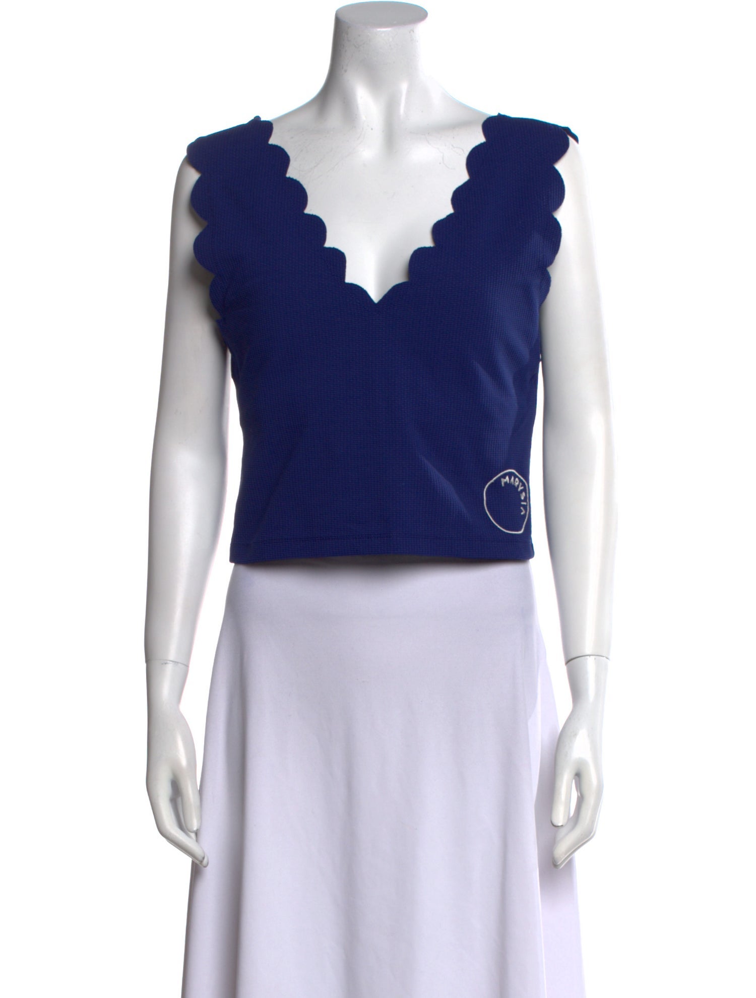 Marysia Sport V-Neck Sleeveless Crop Top