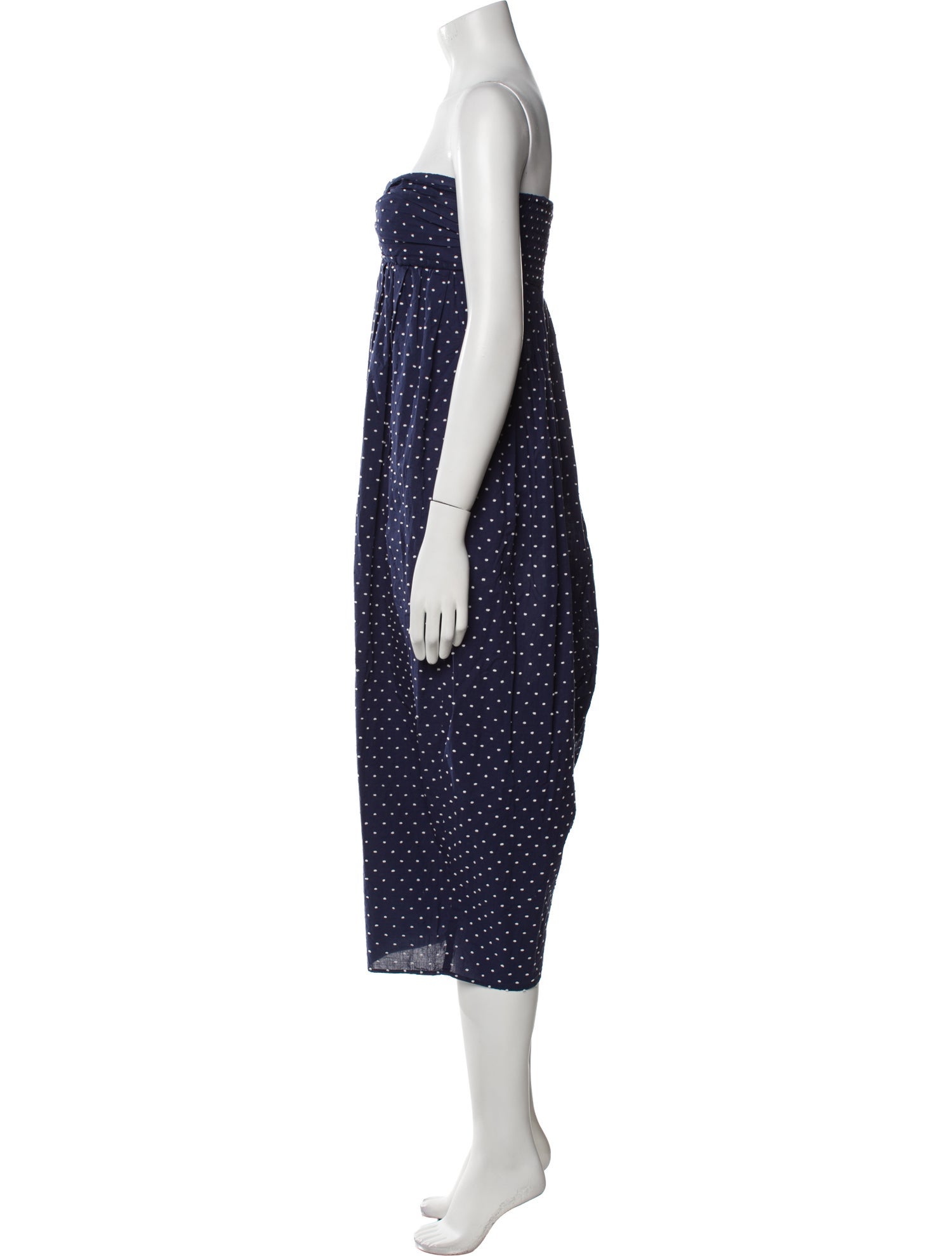 Marysia Sport Polka Dot Print Strapless Jumpsuit