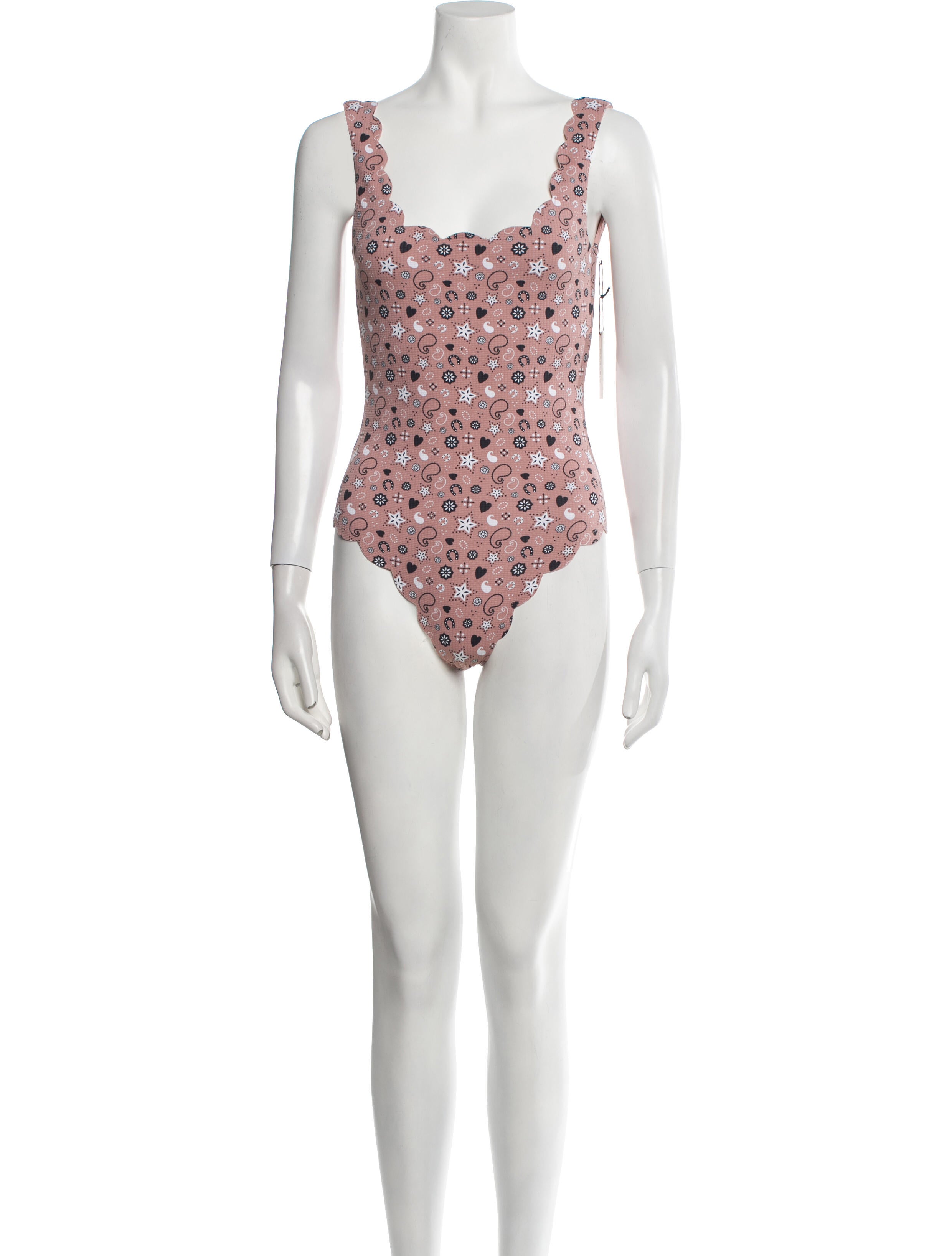 Marysia Sport Printed Square Neckline Bodysuit w/ Tags