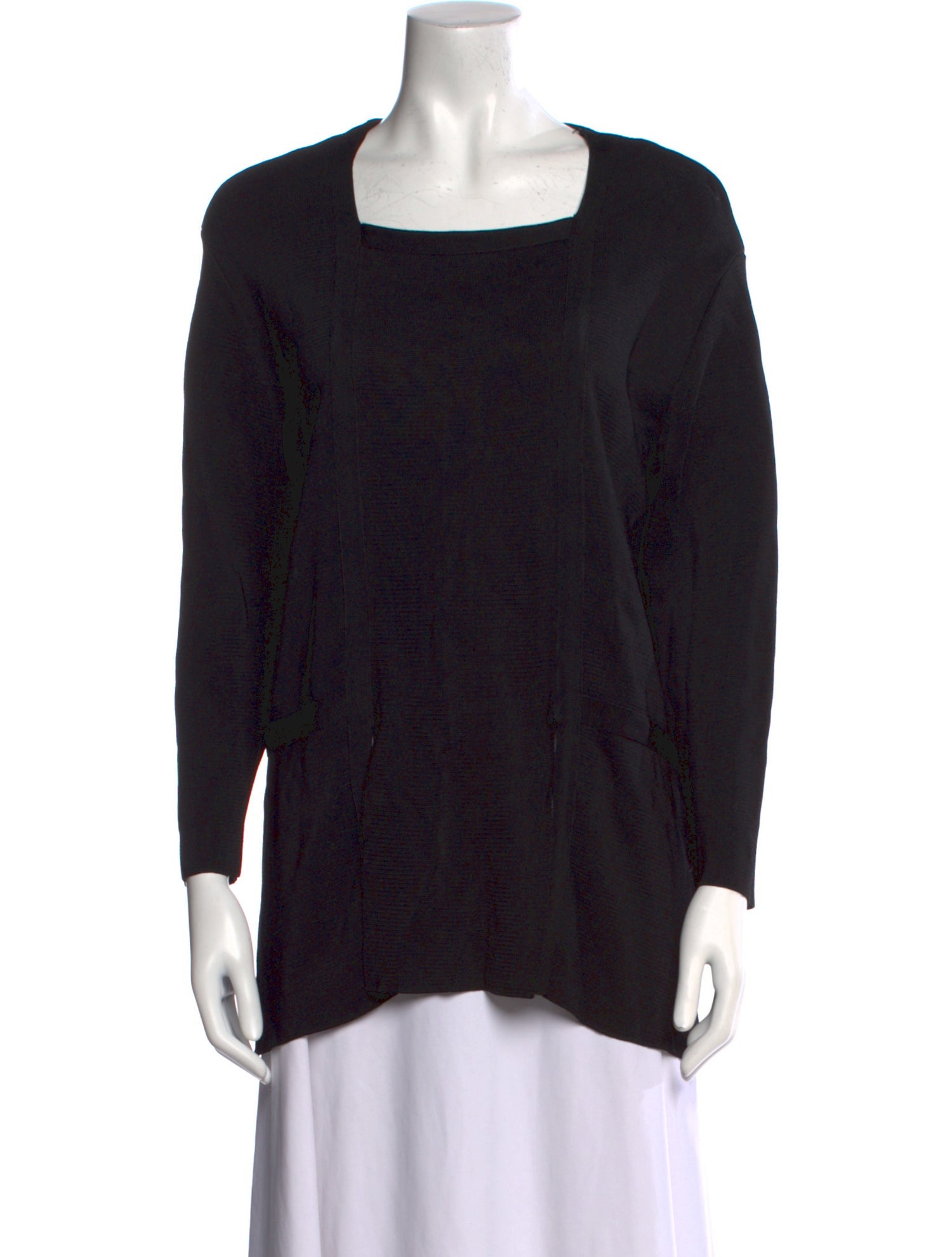 Marina Spadafora Square Neckline Three-Quarter Sleeve Top