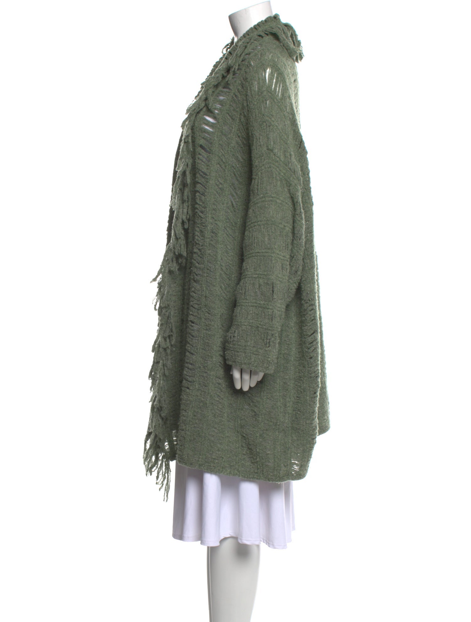 Marina Spadafora Wool Open Front Sweater