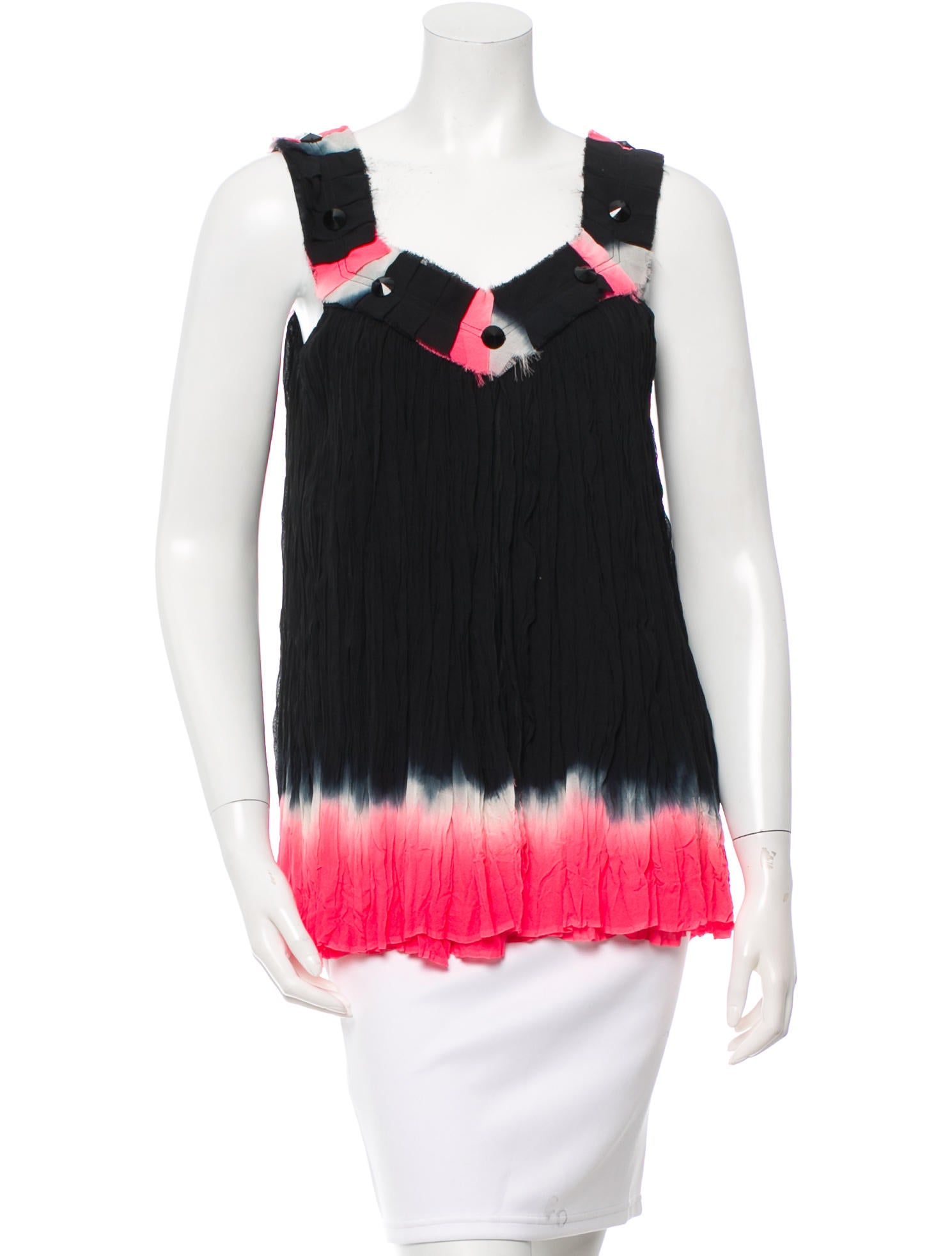 Matthew Williamson Dip-Dyed Silk Top