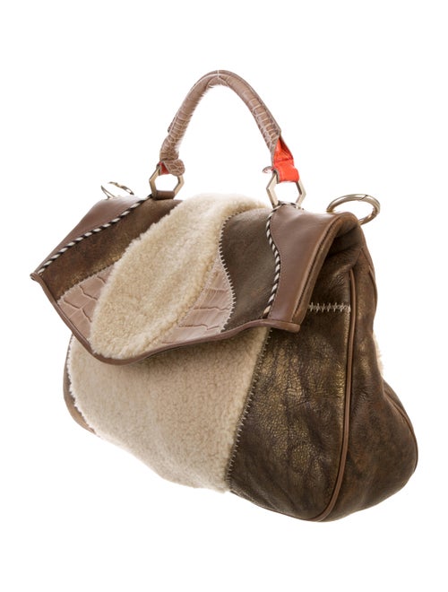 Matthew Williamson Shearling Wool Shoulder Bag