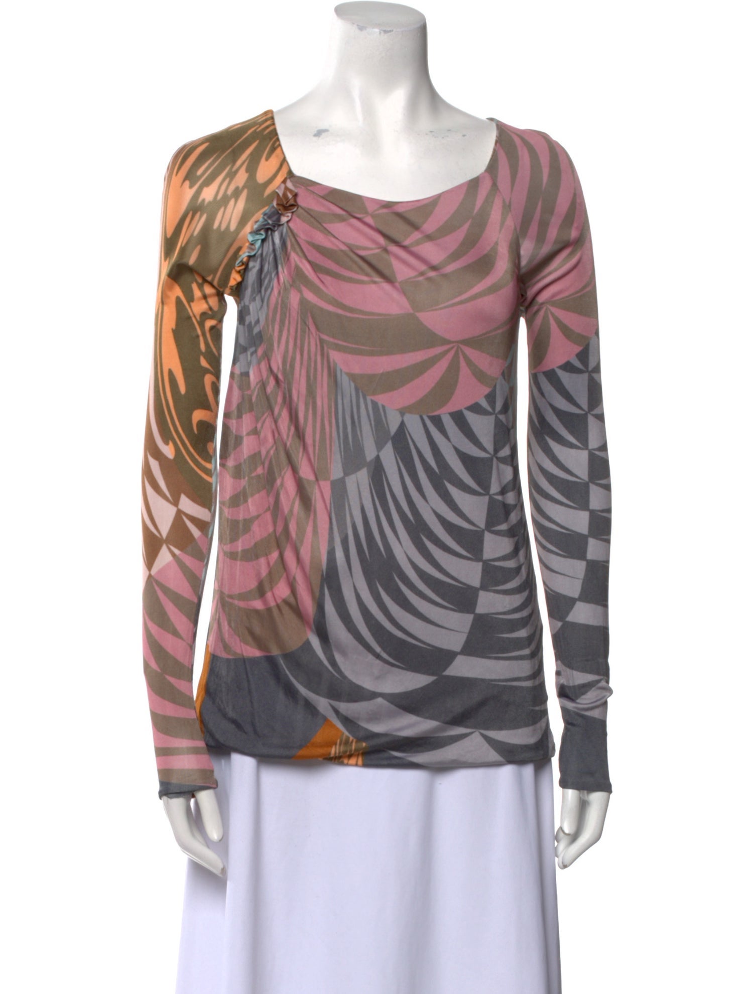 Matthew Williamson Printed Cowl Neck Top